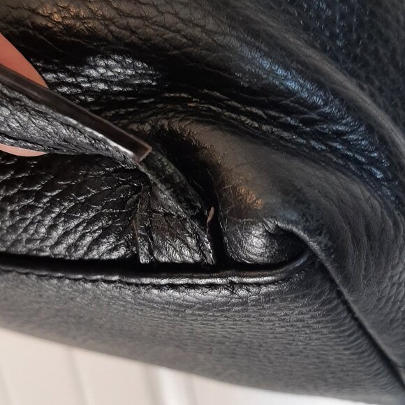 Kate Spade Pebbled Black Leather Mini Backpack Purse Gold Tone Hardware - Picture 8 of 16